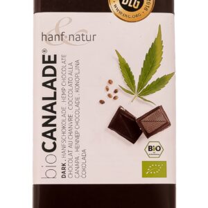 Chocolat noir BIO aux graines de chanvre 100g