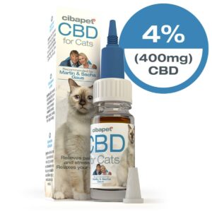 Huile de CBD 4% pour chat 10ml